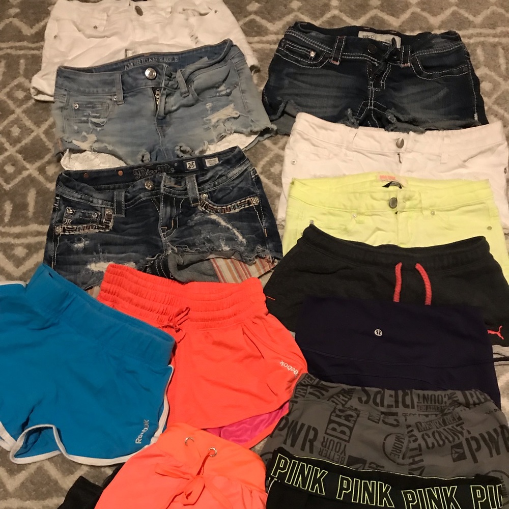 Lot of ladies shorts- sizes XS, S, size 3.